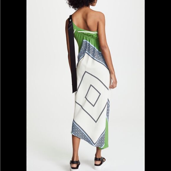 Tory Burch Sloane One Shoulder Handkerchief Dress 0 - Picture 5 of 11